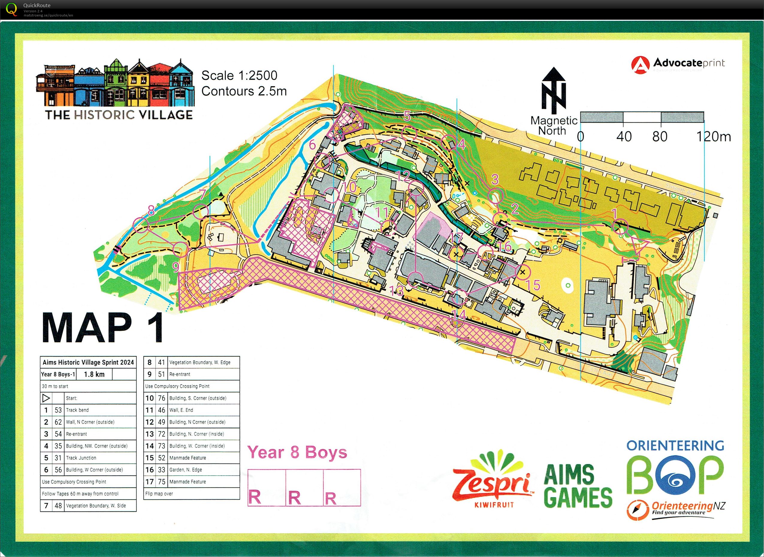 AIMS Games Sprint - Map 1 (2024-09-09)