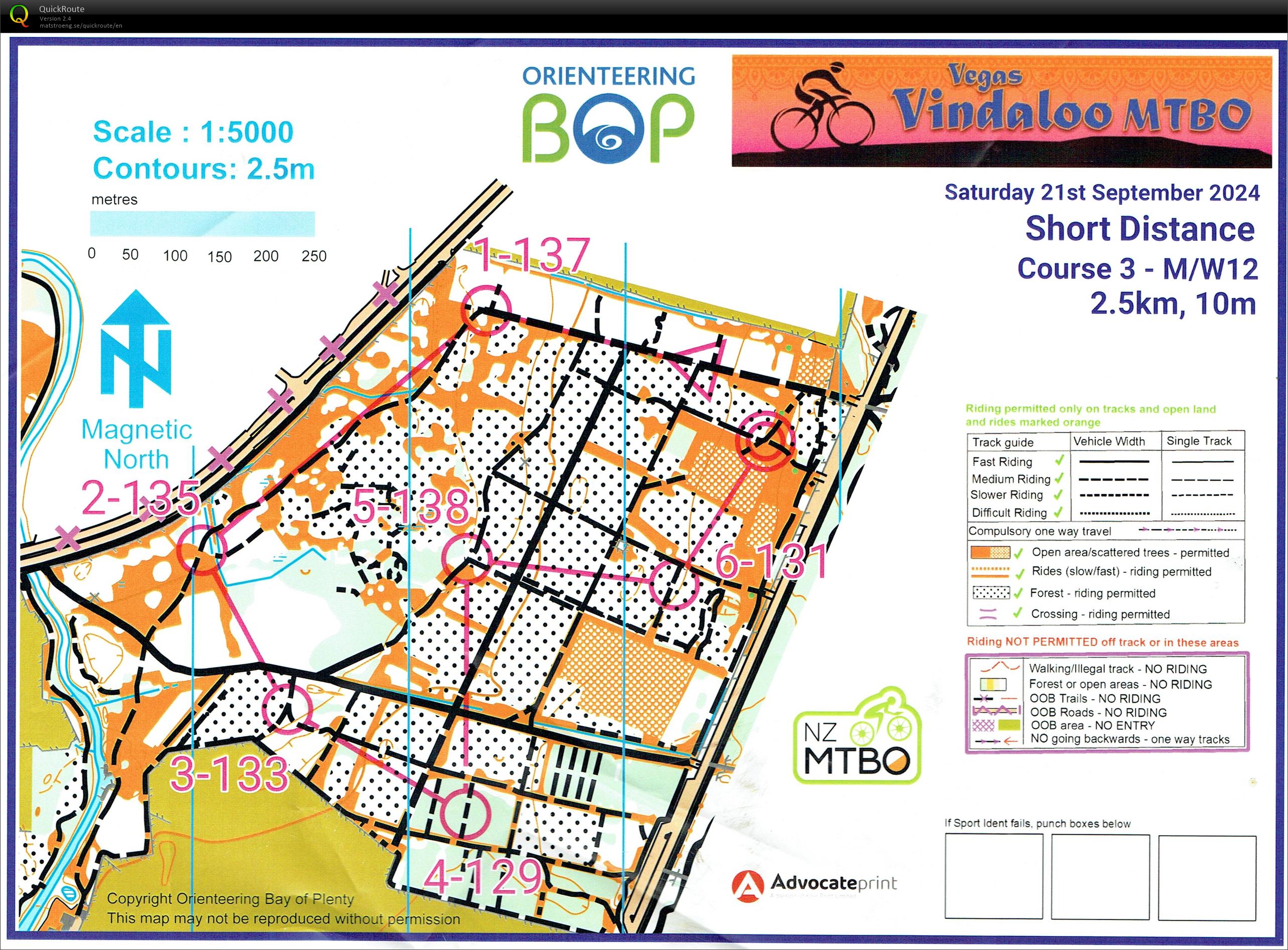 Vegas Vindaloo MtBO - Sprint (20.09.2024)