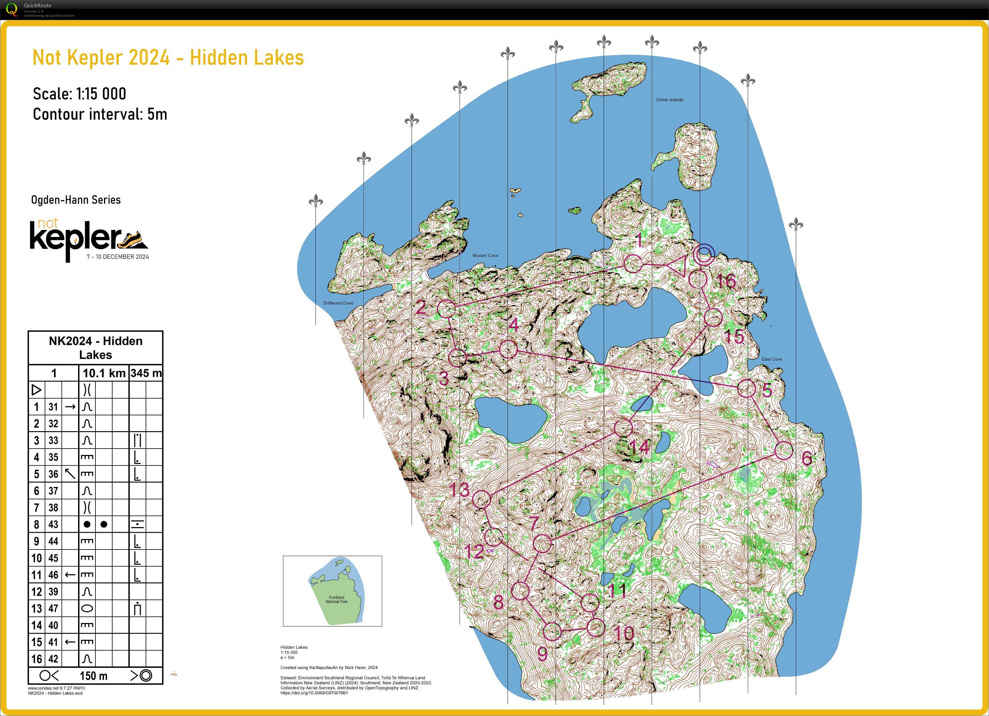 Not Kepler 2024 - Hidden Lakes (06/12/2024)